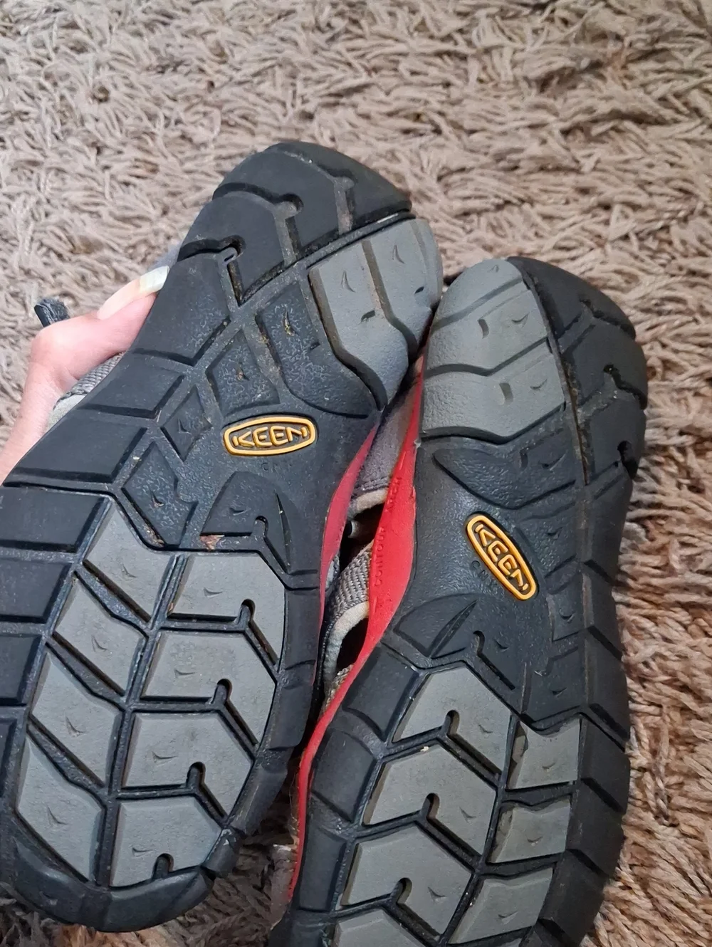 Keen Kids' Red and Gray Sandals Boys Size 13